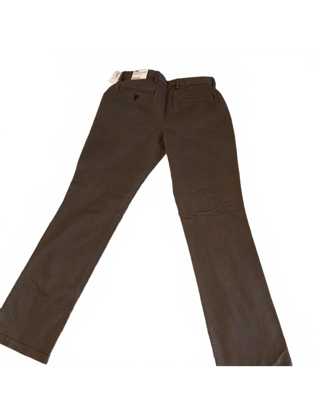 Old Navy NWT Ultimate Straight Men’s 28 x 30 Built-In Flex Brown Pants XS - Picture 4 of 9